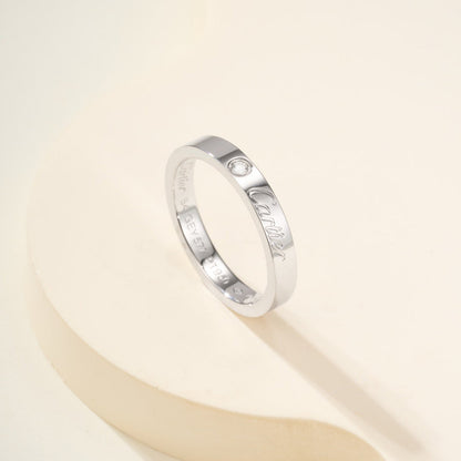 [LUXE] LOVE RING 4MM 1 DIAMOND