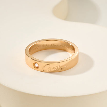 [LUXE] LOVE RING 4MM 1 DIAMOND