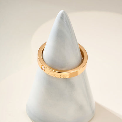 [LUXE] LOVE RING 4MM 1 DIAMOND