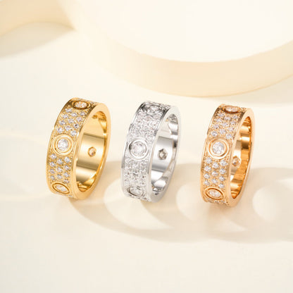 [LUXE] LOVE 5.5MM FULL-PAVE 6-DIAMOND RING