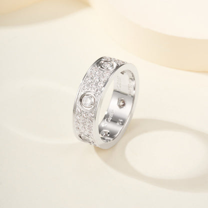 [LUXE] LOVE 5.5MM FULL-PAVE 6-DIAMOND RING