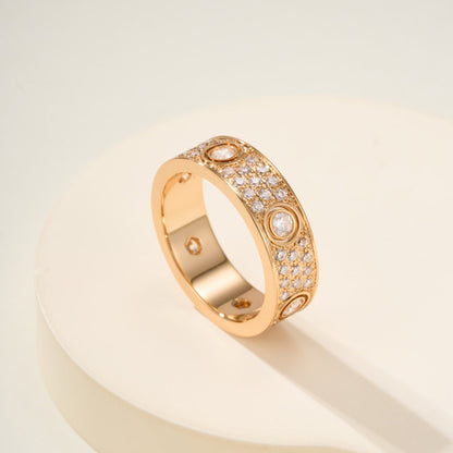 [LUXE] LOVE 5.5MM FULL-PAVE 6-DIAMOND RING