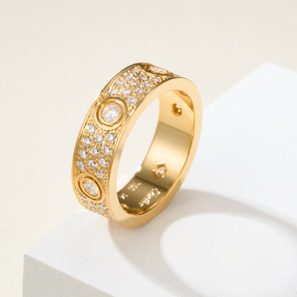 [LUXE] LOVE 5.5MM FULL-PAVE 6-DIAMOND RING