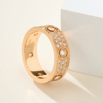 [LUXE] LOVE 5.5MM FULL-PAVE 6-DIAMOND RING