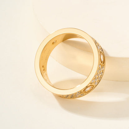 [LUXE] LOVE 5.5MM FULL-PAVE 6-DIAMOND RING