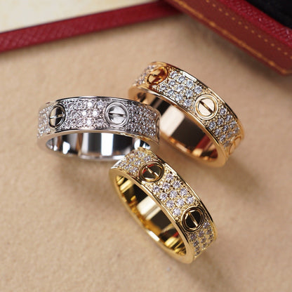 [LUXE] LOVE RING 5.5MM DIAMONDS PAVED