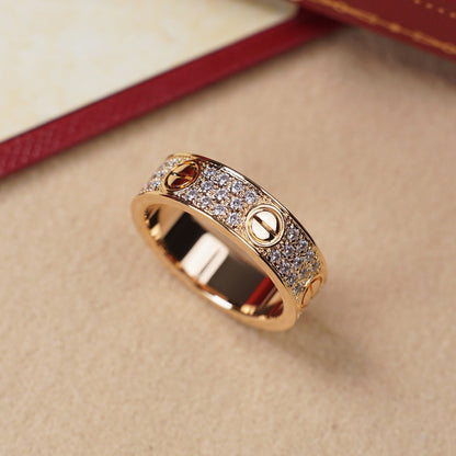 [LUXE] LOVE RING 5.5MM DIAMONDS PAVED