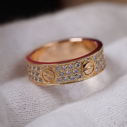 [LUXE] LOVE RING 5.5MM DIAMONDS PAVED