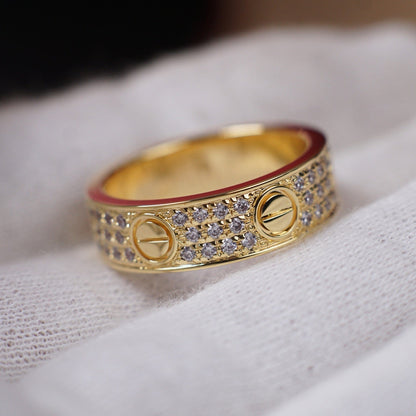 [LUXE] LOVE RING 5.5MM DIAMONDS PAVED