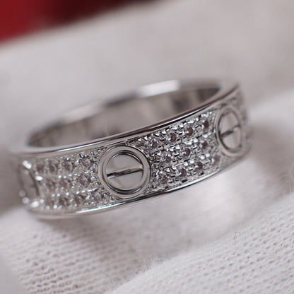 [LUXE] LOVE RING 5.5MM DIAMONDS PAVED