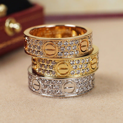 [LUXE] LOVE RING 5.5MM DIAMONDS PAVED