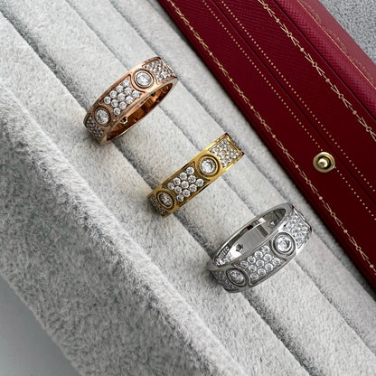 [LUXE] LOVE 5.5MM FULL-PAVE 6-DIAMOND RING