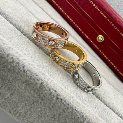 [LUXE] LOVE 5.5MM FULL-PAVE 6-DIAMOND RING