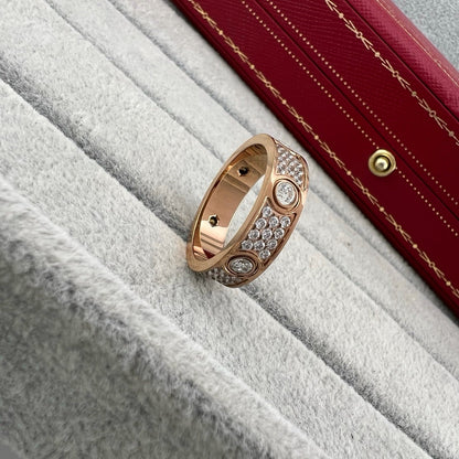 [LUXE] LOVE 5.5MM FULL-PAVE 6-DIAMOND RING