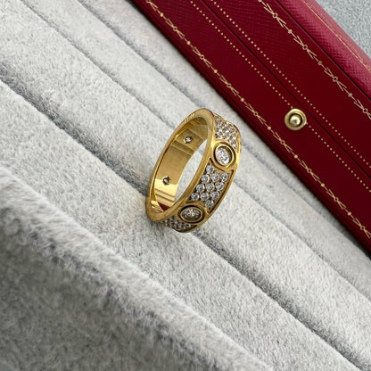 [LUXE] LOVE 5.5MM FULL-PAVE 6-DIAMOND RING