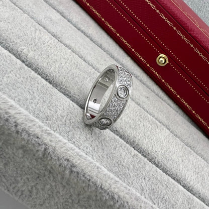 [LUXE] LOVE 5.5MM FULL-PAVE 6-DIAMOND RING