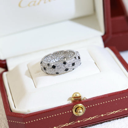 [LUXE] PANTHERE SPOTTED FULL DIAMOND RING