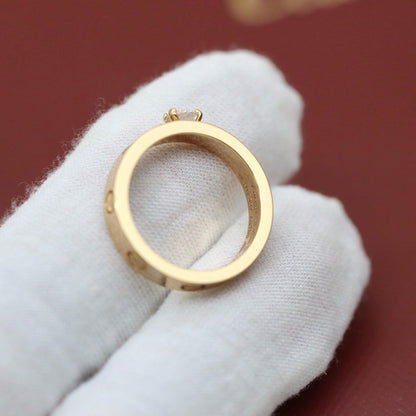 [LUXE] LOVE RING 3.6MM 1 BIG DIAMOND