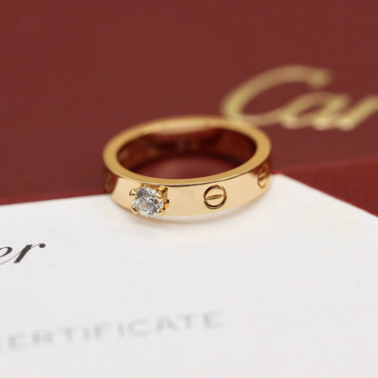 [LUXE] LOVE RING 3.6MM 1 BIG DIAMOND