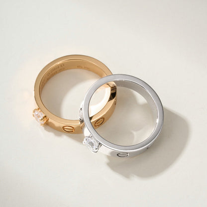 [LUXE] LOVE RING 3.6MM 1 BIG DIAMOND