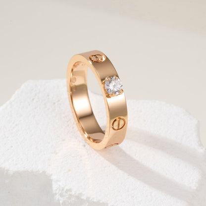 [LUXE] LOVE RING 3.6MM 1 BIG DIAMOND
