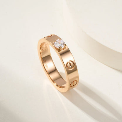 [LUXE] LOVE RING 3.6MM 1 BIG DIAMOND