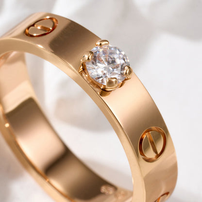 [LUXE] LOVE RING 3.6MM 1 BIG DIAMOND