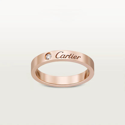 [LUXE] LOVE RING 4MM 1 DIAMOND