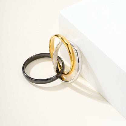 [LUXE] TRINITY 3.2MM RING BLACK CERAMIC