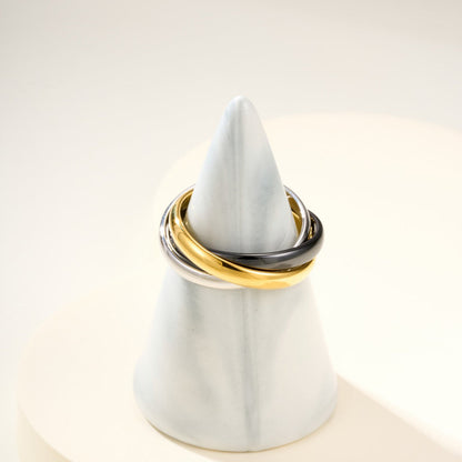 [LUXE] TRINITY 3.2MM RING BLACK CERAMIC