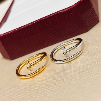 [LUXE] JUSTE 1.8MM HALF DIAMOND RING