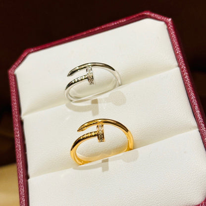 [LUXE] JUSTE 1.8MM HALF DIAMOND RING
