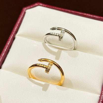 [LUXE] JUSTE 1.8MM HALF DIAMOND RING