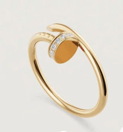 [LUXE] JUSTE 1.8MM HALF DIAMOND RING