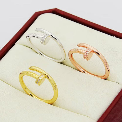 [LUXE] JUSTE 1.8MM HALF DIAMOND RING
