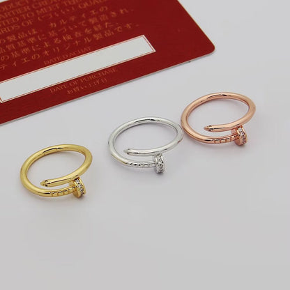 [LUXE] JUSTE 1.8MM HALF DIAMOND RING
