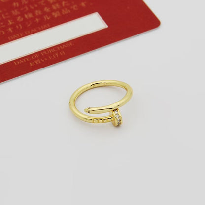 [LUXE] JUSTE 1.8MM HALF DIAMOND RING