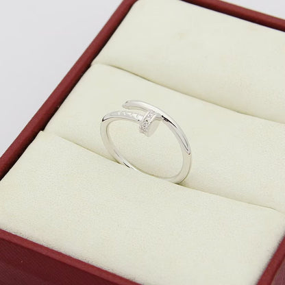 [LUXE] JUSTE 1.8MM HALF DIAMOND RING