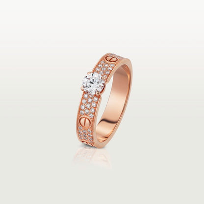 [LUXE] LOVE RING 3.6MM 1 BIG DIAMOND FULL DIAMOND