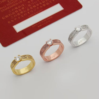 [LUXE] LOVE RING 3.6MM 1 BIG DIAMOND FULL DIAMOND