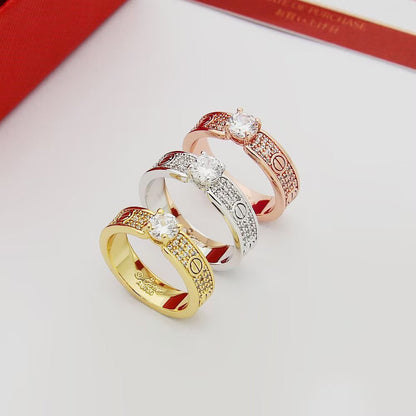 [LUXE] LOVE RING 3.6MM 1 BIG DIAMOND FULL DIAMOND