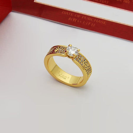 [LUXE] LOVE RING 3.6MM 1 BIG DIAMOND FULL DIAMOND