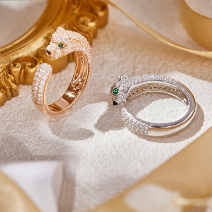 [LUXE] PANTHERE FULL DIAMOND SMALL RING
