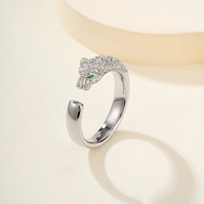 [LUXE] PANTHERE HALF DIAMOND SMALL RING