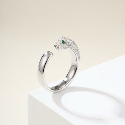 [LUXE] PANTHERE HALF DIAMOND SMALL RING