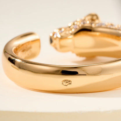 [LUXE] PANTHERE HALF DIAMOND SMALL RING