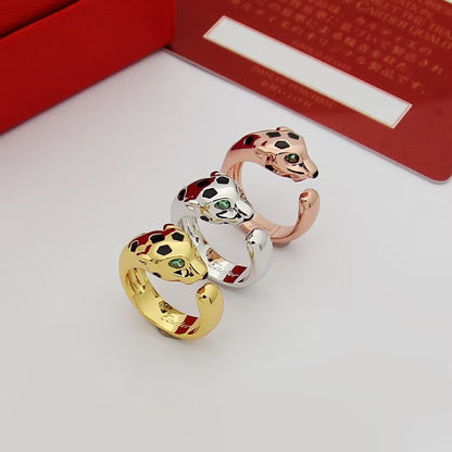[LUXE] PANTHERE SPOTTED MEDIUM RING