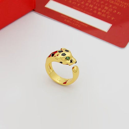 [LUXE] PANTHERE SPOTTED MEDIUM RING