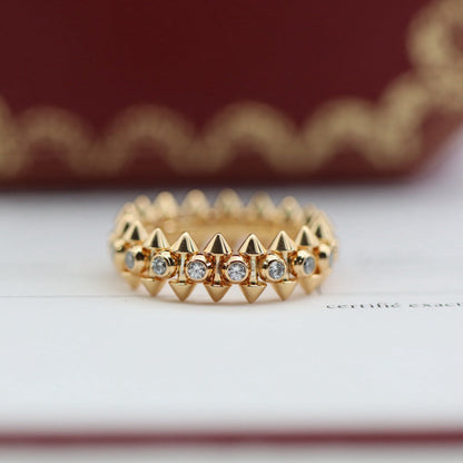 [LUXE] CLASH 6.8MM DIAMOND MEDIUM RING