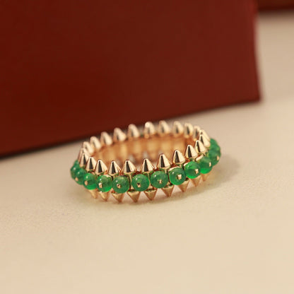 [LUXE] CLASH 7.9MM AGATE CHALCEDONY RING